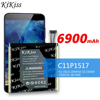  KiKiss Аккумулятор высокой емкости 6900 мАч C11P1517 для ASUS ZENPAD 10 Z300M Z300CNL 6B P00C Tablet PC battery