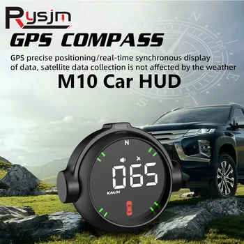 Головной Дисплей GPS HUD Автомобильный Спидометр Высотомер С Компасом Функция Сигнализации Превышения Скорости Измеритель Скорости Для Всех Автомобилей С Питанием от USB