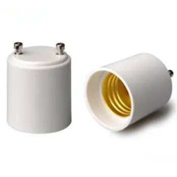 Преобразователь держателя лампы GU24 в E27 Высококачественный Огнестойкий Винтовой адаптер для розетки лампы Светосберегающий Белый светодиодный светильник для дома