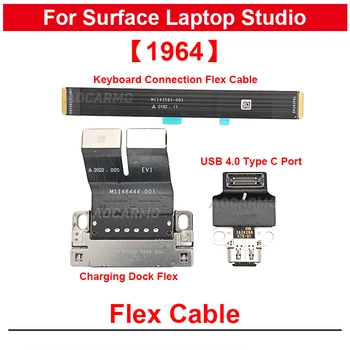 Кабель клавиатуры и USB-Док-станция Для Зарядки Порт Зарядного Устройства Type C TP Port Flex RepairPart Для Microsoft Surface Laptop Studio 1964 14,4