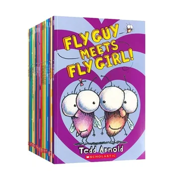 18 Книг / Набор Английских Американских Книг для детей Детские Книжки с картинками Baby Famous Story The Fly Guy Series Fun Reading Story Book