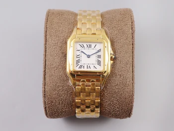 Женские часы золотого и розового цвета W2PN0007 1: 1 из высококачественной нержавеющей стали 27 * 37 мм от фабрики BV