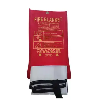 Противопожарное одеяло длиной 1,2 м, Огнестойкое, для выживания в чрезвычайных ситуациях, Противопожарное укрытие, защитный чехол, огнетушитель