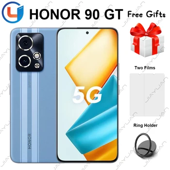 Новый Оригинальный Honor 90 GT 5G 6,7-Дюймовый 120 Гц AMOLED-экран Snapdragon 8 Gen 2 Камера 50 Мп Аккумулятор 5000 мАч Смартфон Google Play