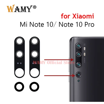 1 Комплект Стеклянных Объективов Задней камеры для Xiaomi Mi Note 10 Pro/Note 10 Lite 5G С Клейкой наклейкой M2002F4LG M1910F4G