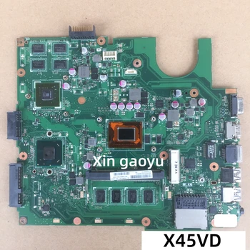 Оригинальная Материнская плата для ноутбука ASUS X45V X45VD I3-2350M 4 ГБ оперативной памяти GF610M 1 ГБ HM76 REV 3.0 100% Протестирована Идеально