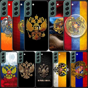 Чехол Для Телефона с Эмблемой Флага России Samsung Galaxy Note 20 Ultra 10 Lite 9 8 M11 M12 M21 M30S M31S M32 M51 M52 J8 J6 J4 Plus Cover
