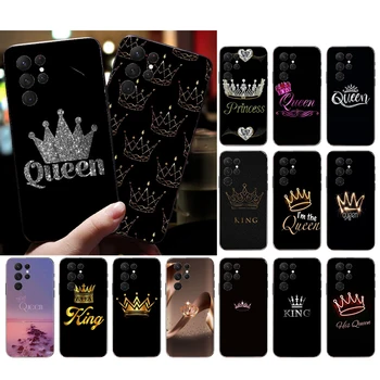 Чехол Для телефона Queen King Samsung S23 S22 S21 S20 Ultra S20 S22 S21 S10E S21 S20 FE S10 Plus