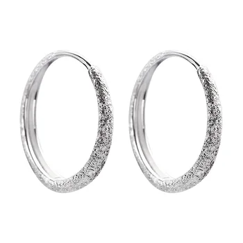 Новые серьги-кольца с геометрическим кругом для женщин в стиле панк, серьги-петли из стерлингового серебра 925 пробы, подарки, ювелирные изделия
