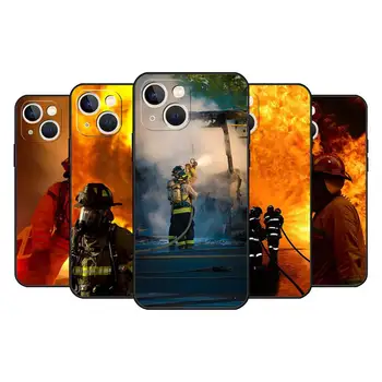 Чехол Для телефона Firefighter Heroes Для iPhone 13 12 14 11 Pro Max Mini Xs X Xr 7 8 6 6s Plus Se 2020 Черный Мягкий Силиконовый Чехол