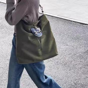 Женские сумки, дизайнерская сумка для покупок 2023 года, ретро-сумка-тоут большой емкости, сумка на одно плечо, сумки через плечо для женщин, сумка-мешок