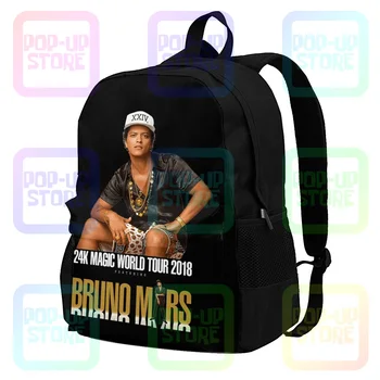 Рюкзак большой емкости Bruno Mars 24K Magic World Tour 2018 Новейшая портативная спортивная сумка большой емкости