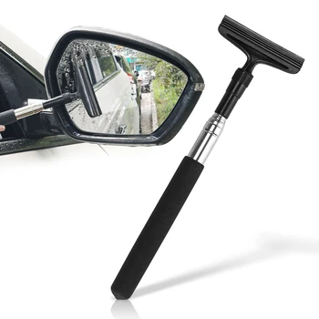 Телескопический стеклоочиститель для автомобильных зеркал Длиной 21-98 см Для легкого и удобного убирания стеклоочистителя