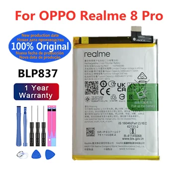 100% Оригинальный аккумулятор BLP837 емкостью 4500 мАч для OPPO Realme 8 Pro 8Pro Высококачественные сменные батареи для телефона