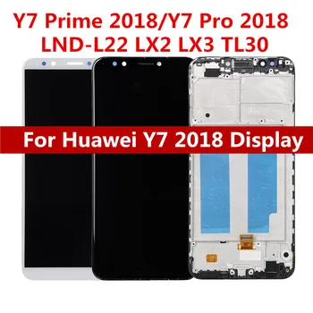 100% Протестированный ЖК-дисплей для Huawei Y7 2018 Для Y7 Pro 2018 ЖК-дисплей Y7 Prime 2018 LDN-L21 LDN-LX1 ЖК-дисплей с сенсорным экраном и Цифровым Преобразователем в сборе