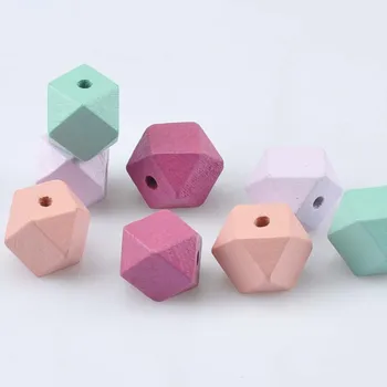 10шт Смешанная Корона Деревянный Куб незаконченные геометрические Бусины Для Изготовления Ювелирных Изделий 20мм MT1468X