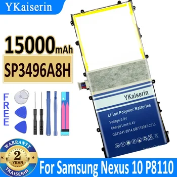 YKaiserin Для Samsung Tablet Battery SP3496A8H (1S2P) для Samsung Google Nexus 10 GT-P8110 HA32ARB Сменный аккумулятор емкостью 15000 мАч