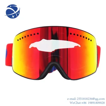 YYHC 2023 Поляризованные снежные очки магнитные лыжные очки Лыжное снаряжение противотуманные снежные очки
