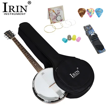 ИРИН 5-струнное Банджо с сумочкой Высококачественный Струнный инструмент с аксессуарами для банджо Традиционная гитара Музыкальные подарки для взрослых