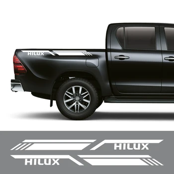 Для Toyota Hilux Revo Vigo Пикап Боковые наклейки на багажник Наклейки в стиле графических полос в стиле грузовика Виниловое покрытие Аксессуары для Автотюнинга