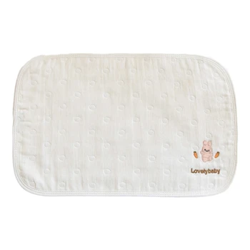 Детская плоская подушка, 6-слойная мультяшная подушка для новорожденных, впитывающая пот, поддержка головы малышей для мальчиков и девочек, мирная прямая доставка