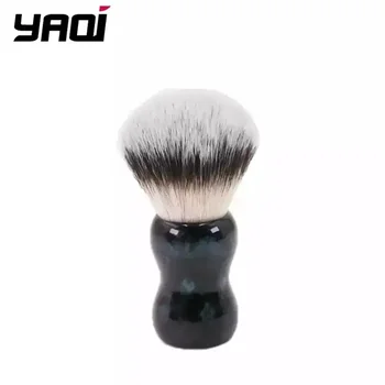 YAQI Night Emerald 26 мм, мужская влажная кисточка для бритья с ручкой из синтетических волос и смолы