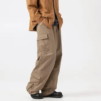 Брюки для спецодежды свободного покроя в стиле Elmsk Mountain Style с несколькими сумками 2023 новые мужские брюки для спецодежды мужские и женские повседневные брюки
