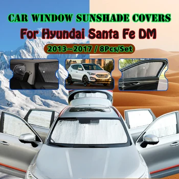 Для Hyundai Santa Fe DM 2013 ~ 2017 Окна автомобиля, лобовое стекло, Солнцезащитный козырек, защита от ультрафиолета, Отражатель, Солнцезащитный козырек, Автоаксессуары