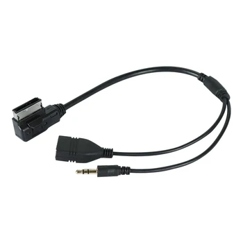 3,5 мм Аудиокабель AUX Музыкальный Интерфейс MDI AMI MMI USB + зарядное устройство для A6L A8L Q7 A3 A4L A5 A1 S5 Q5 (требуется интерфейс AMI)