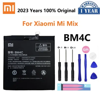 Xiao Mi Оригинальный аккумулятор BM4C для Xiaomi Mi Mix 1 Mix1 XiaomiMix Батареи BM 4C 4400 мАч для замены телефона Batteria