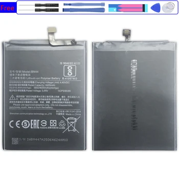 Сменный Аккумулятор BN44 Для Xiaomi Redmi 5 Plus Xiao mi Redrice 5 Plus BN44 Bateria 4000 мАч + Номер для отслеживания