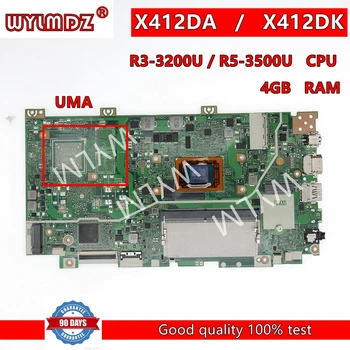 X412DA С процессором R3 R5 4 ГБ Оперативной памяти UMA/PM Материнская плата Для Ноутбука Asus R412DA F412DA A412DA A412DK F412DK X412DA Материнская плата Для ноутбука