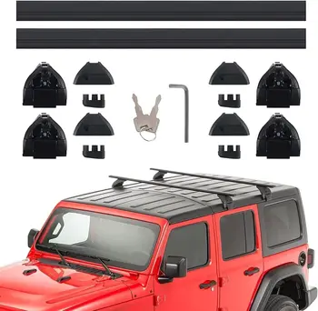 Алюминиевые Поперечины Багажника На крыше Для Jeep Wrangler JL JK 2007-2023 годов выпуска